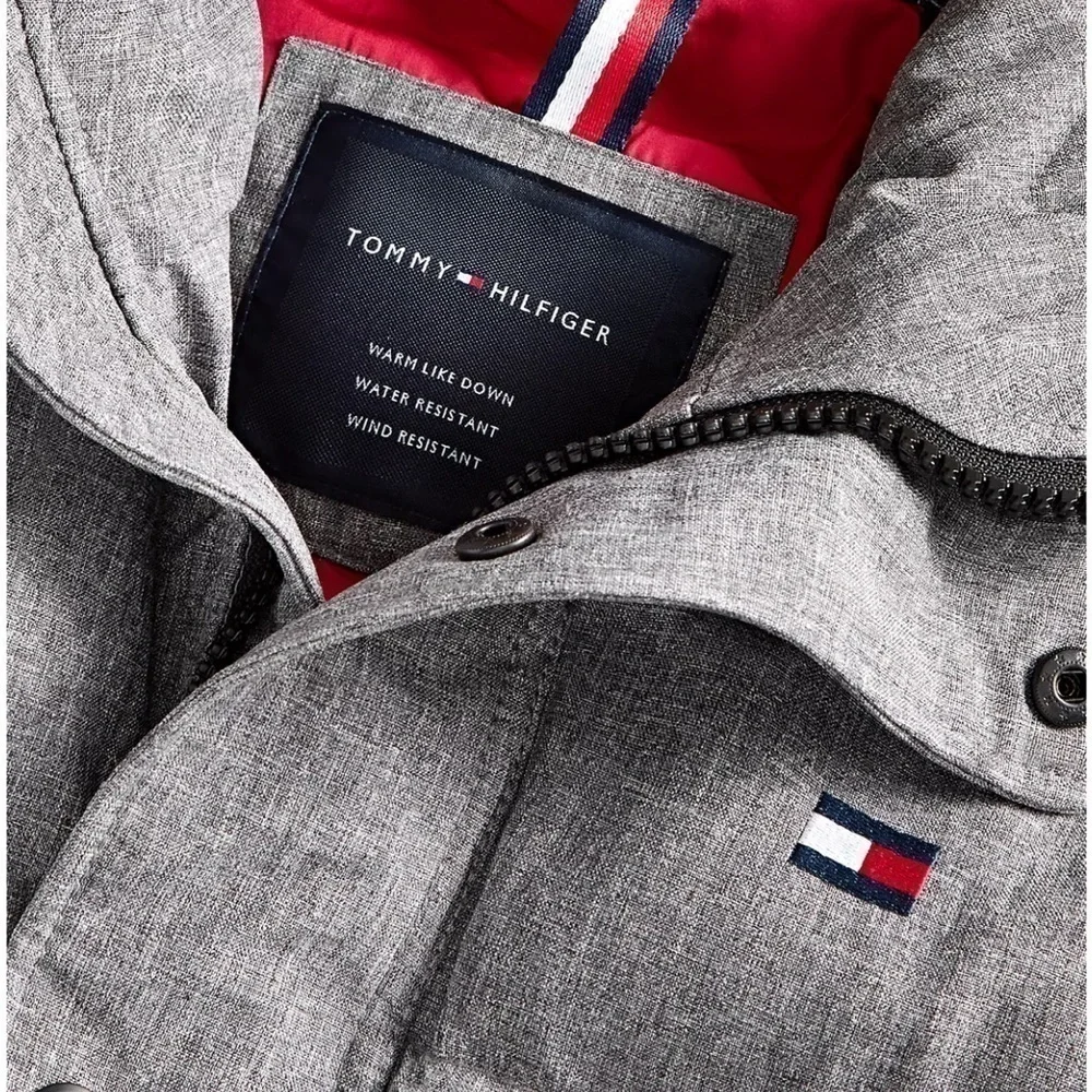 Tommy Hilfiger | Ultra Loft Down Hooded Coat in Grey Heather (S)